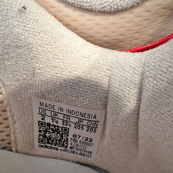 adidas LEGO x Racer TR youth athletic shoe size 2 - Picture 3 of 6